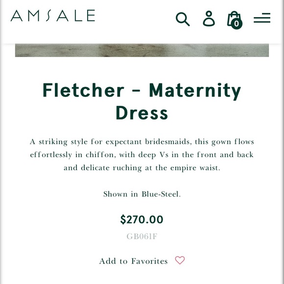 bridesmaid dress - maternity - Picture 2 of 2